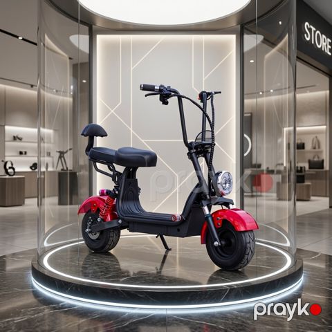 Elektrik motosiklet A3 48V12A/147-2, qırmızı — Bakı