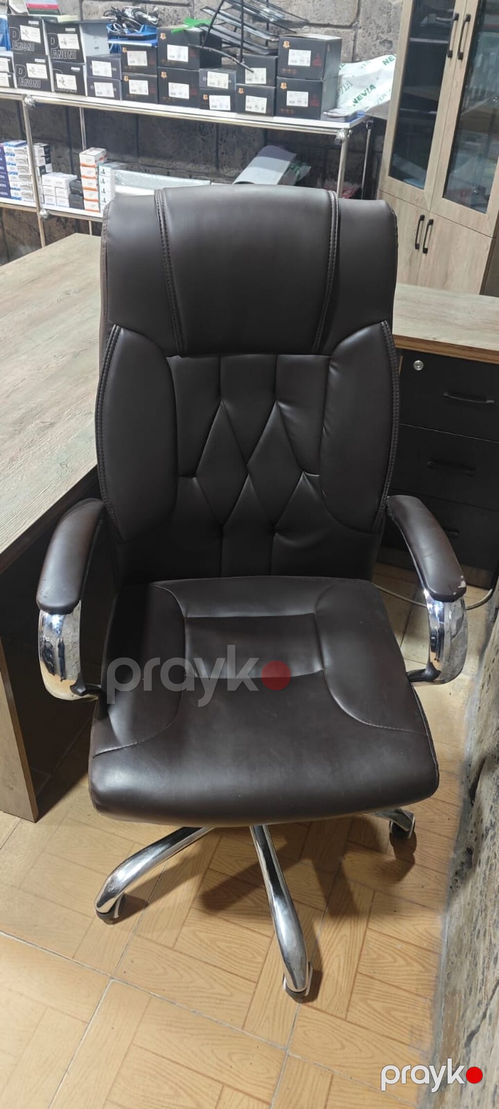 Ofis mebel dəsti Tərkib: - Direktor masası: geniş iş səthi, ön — Ofis mebeli, Bakı (5)