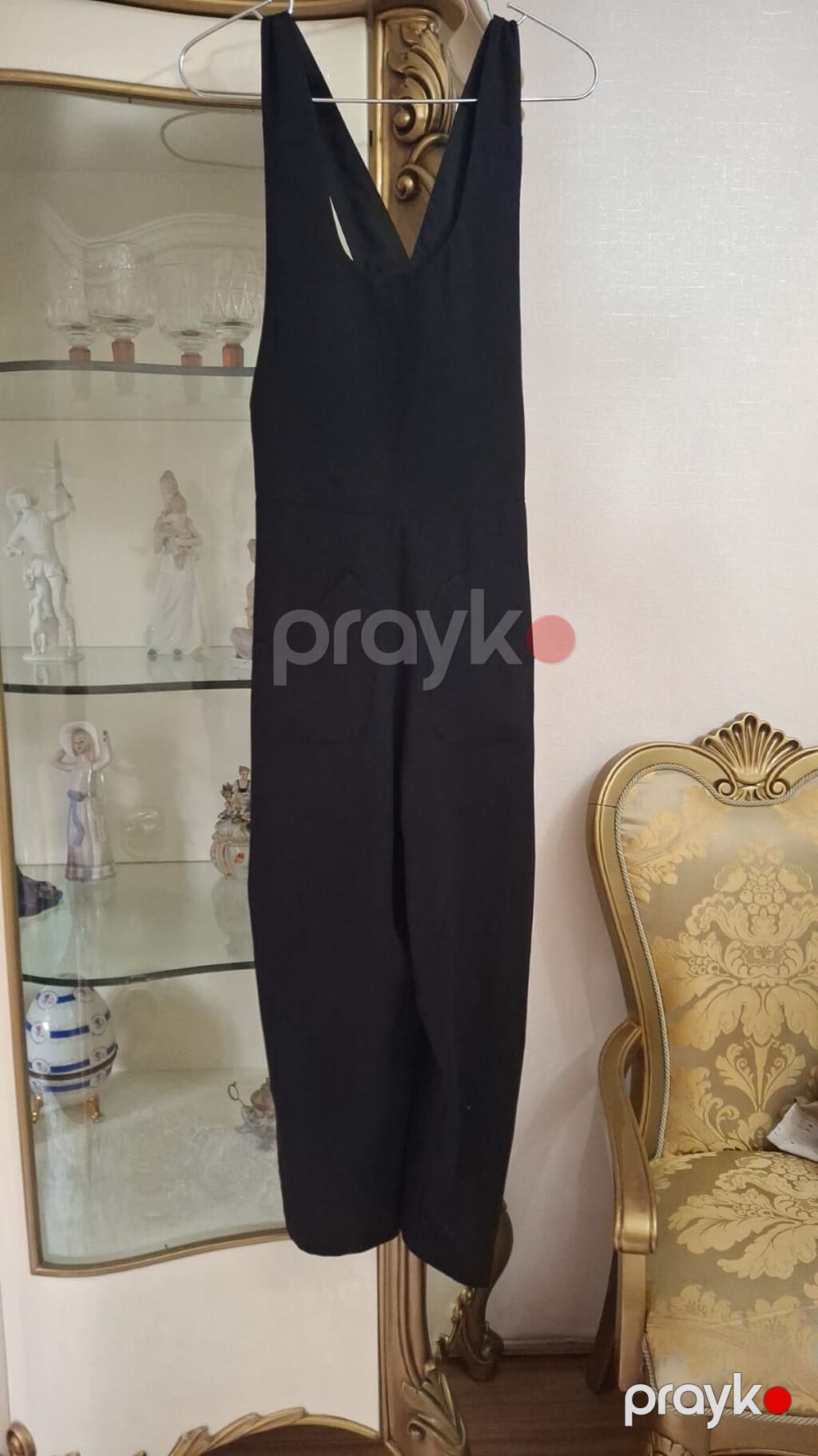 Sisley brendinin qadın üçün qara kombinezonu. - Model: dərin — Kombinezof, Digah (4)