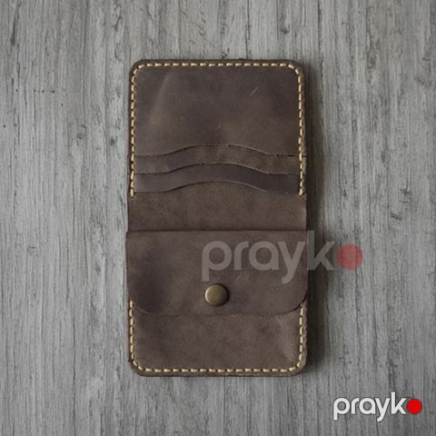 Pul kisəsi Fabrika1972 CB-011, qəhvəyi, dəri, 10.5x9.5 sm — Bakı
