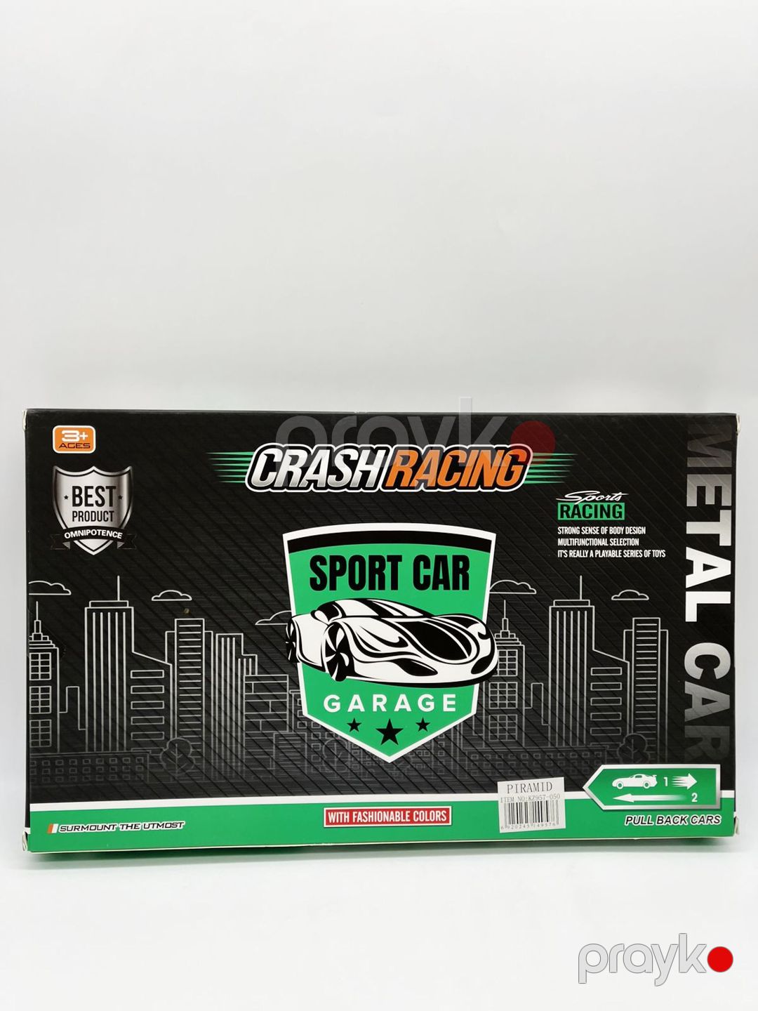 Maşın dəsti Crash Racing, metal, rəngbərəng, 3+ yaş, 9 əd — Mallar, Bakı (2)