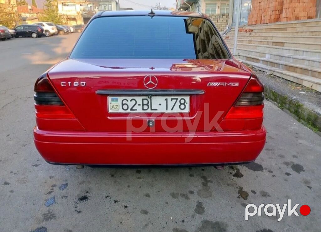 Mercedes-Benz C180 (W202), sedan, qırmızı rəng. Xüsusiyyətlər — Avtomobillər, Zaqatala (2)
