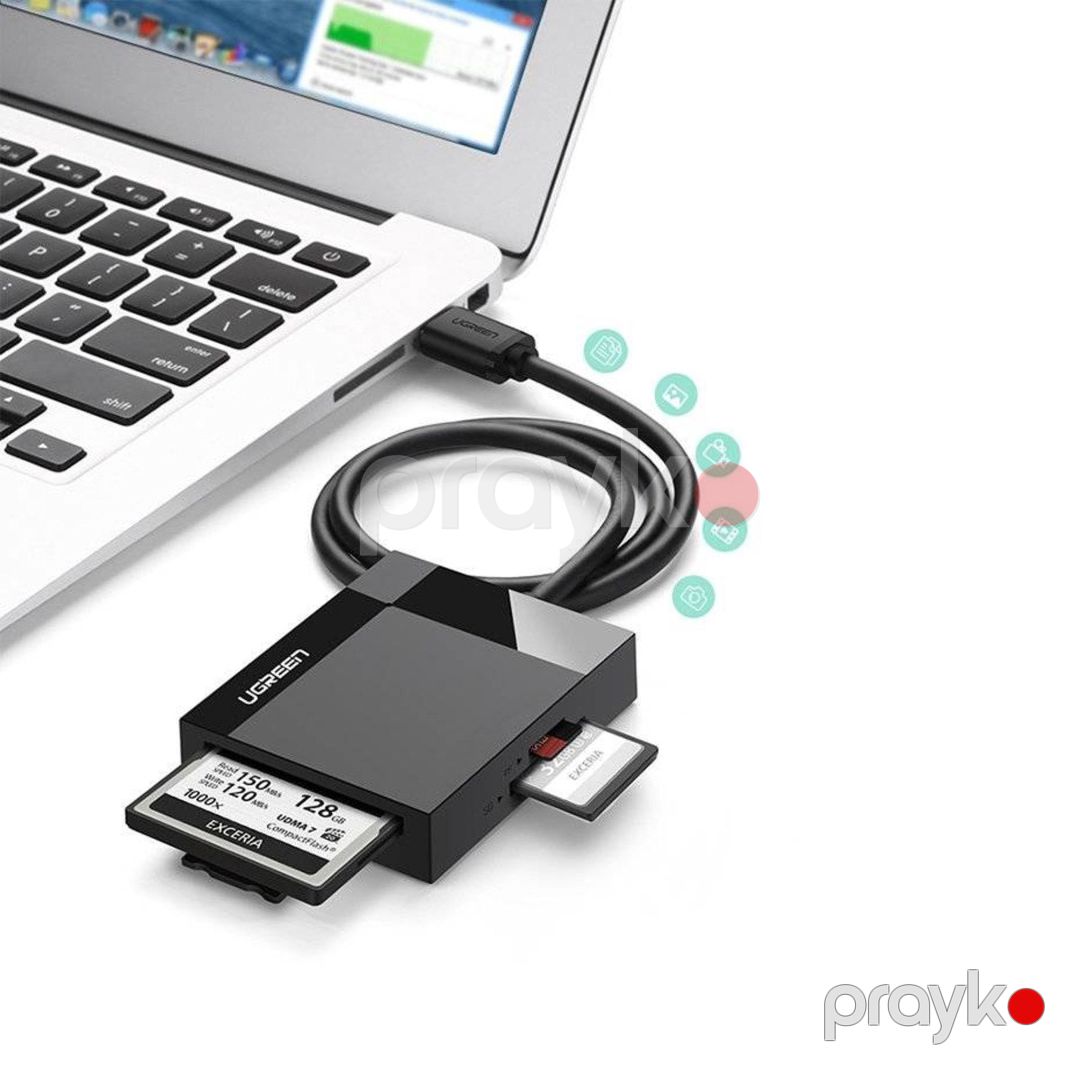Micro SD oxuyucu "Ugreen USB 3.0 All-in-One SD Card Reader 50cm" — Periferik cihazlar, Bakı (8)