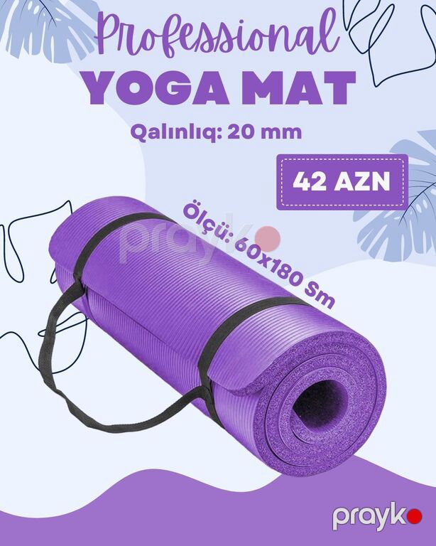 Yoqa xalçası "H-45-15" — İdman, hobi, istirahət, Bakı (2)