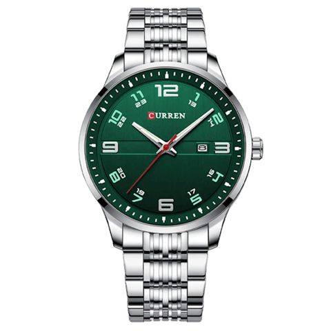 Qol saatı kişilər üçün Curren C8411 Silver/Green — Bakı