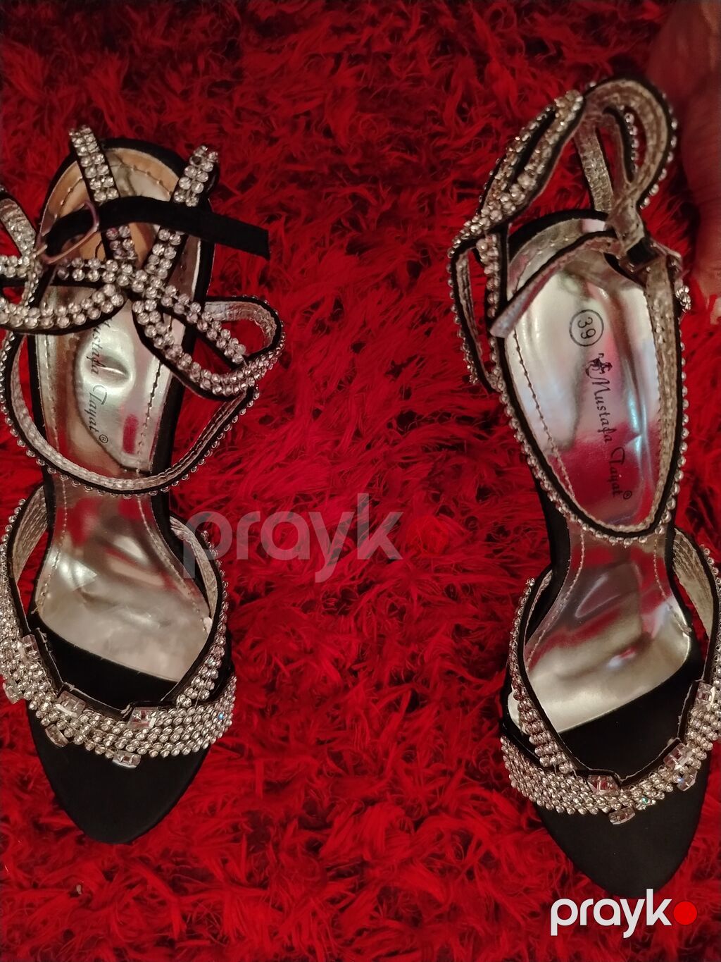 Ölçü: 39, rəng - Qara, İşlənmiş — Sandal, Xaçmaz (2)
