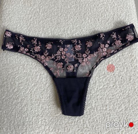 Qadınlar üçün strinqlər 2302131, qara, pambıq/poliamid/spandeks, ölçü XL — Bakı