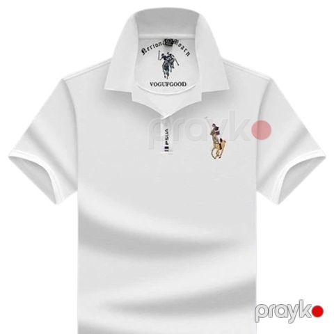 Kişilər üçün polo 58-877, ağ, pambıq, ölçü M — Bakı