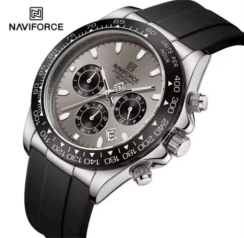 Qol saatı kişilər üçün Naviforce NF8054 Silver/Gray/Black — Bakı