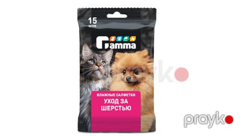 Nəm salfetlər Gamma, tüklərə qulluq üçün, 15 əd — Bakı