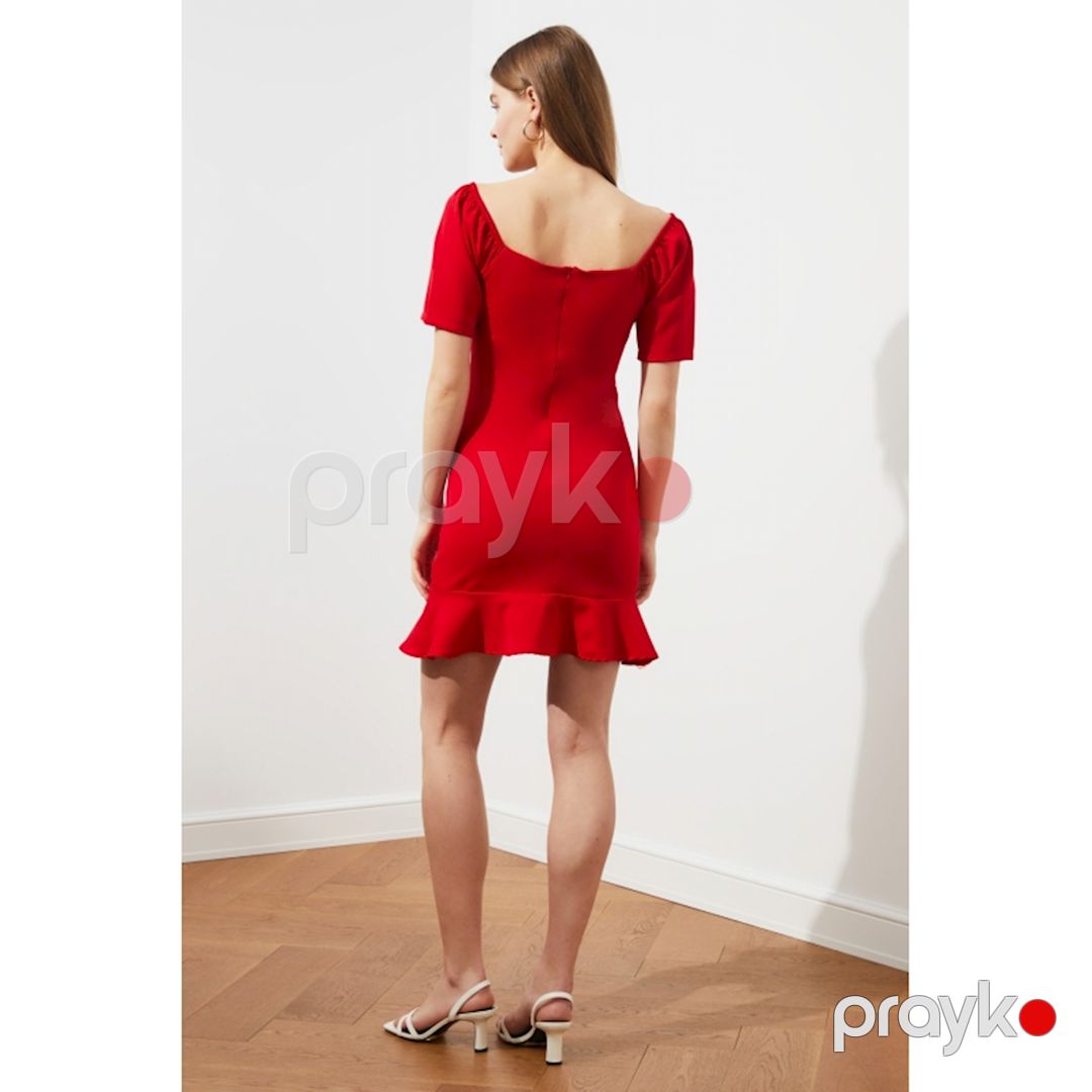 Qadınlar üçün gündəlik don MRD-111046, qırmızı, polyester/elastan, ölçü XS — Gündəlik paltarlar, Bakı (2)