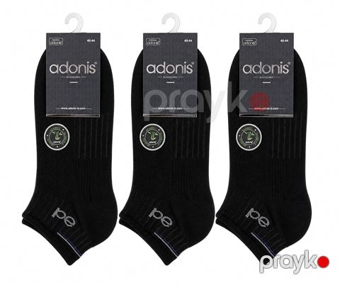 Kişilər üçün corab dəsti Adonis 533, qara, bambuk/laykra, ölçü 40-44, 3 əd — Bakı