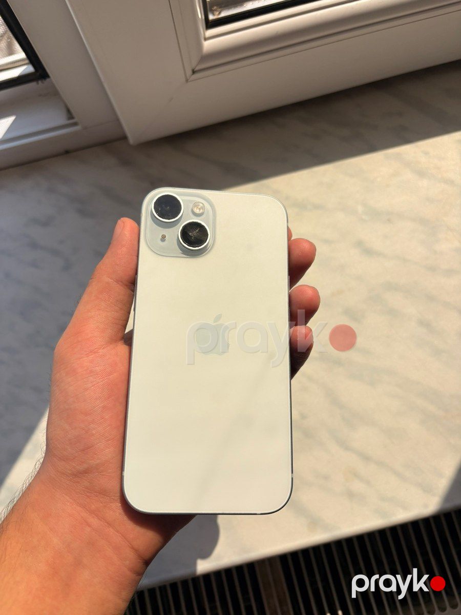 Apple iPhone 15 Blue 128GB/6GB — Smartfonlar, Şirvan (2)
