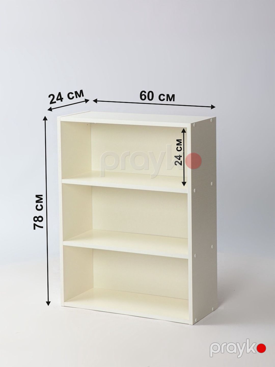 Stellaj Letta Ultra, ağ, Ldsp, 78x60x24 sm — Mallar, Bakı (2)