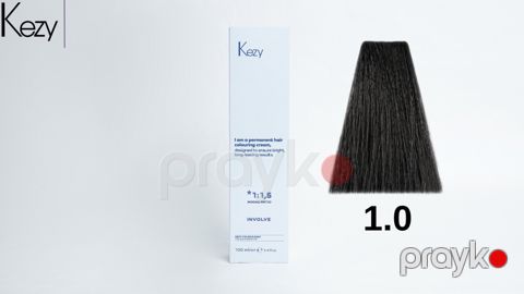 Saç üçün krem-boyası Kezy 1.0 Qara 100 ml — Bakı