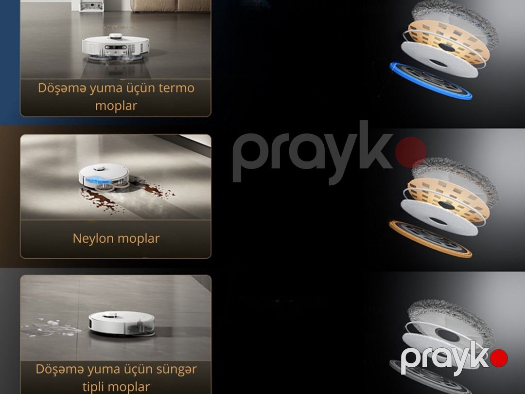 Robot-tozsoran Dreame Matrix 10 Pro ağ — Ev texnikası, Bakı (2)