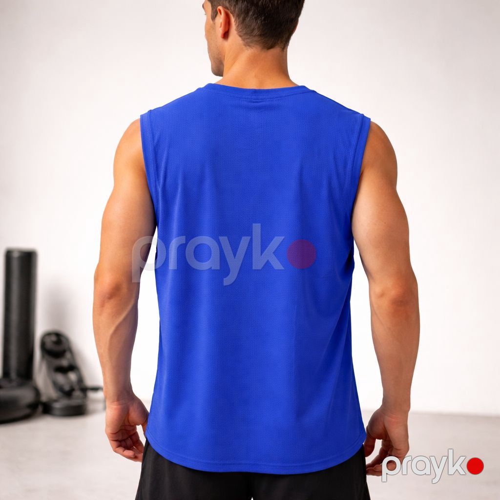 Kişilər üçün mayka 25171399, göy, elastan/poliester, ölçü XL — Mallar, Bakı (2)