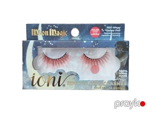 Süni kirpiklər İoni Cosmetics Moon Magic 2958, çəhrayı — Bakı