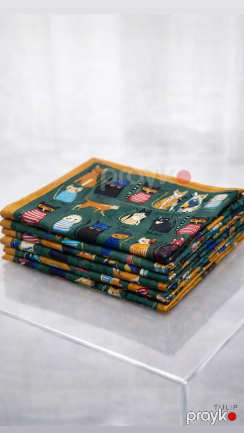Qadınlar üçün örpək 32547692, poliester, yaşıl, 70x70 sm — Bakı