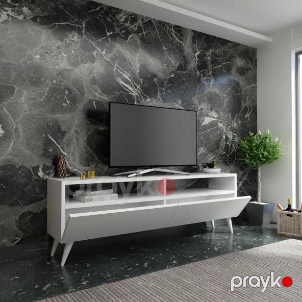 Tv üçün tumba mv_13900100, Ldsp, ağ, 120x30x44 sm — Mallar, Bakı (2)