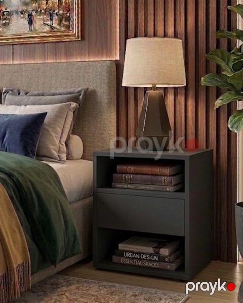 Çarpayıyanı tumba MB 7, laminat, antrasit, 40 sm — Bakı