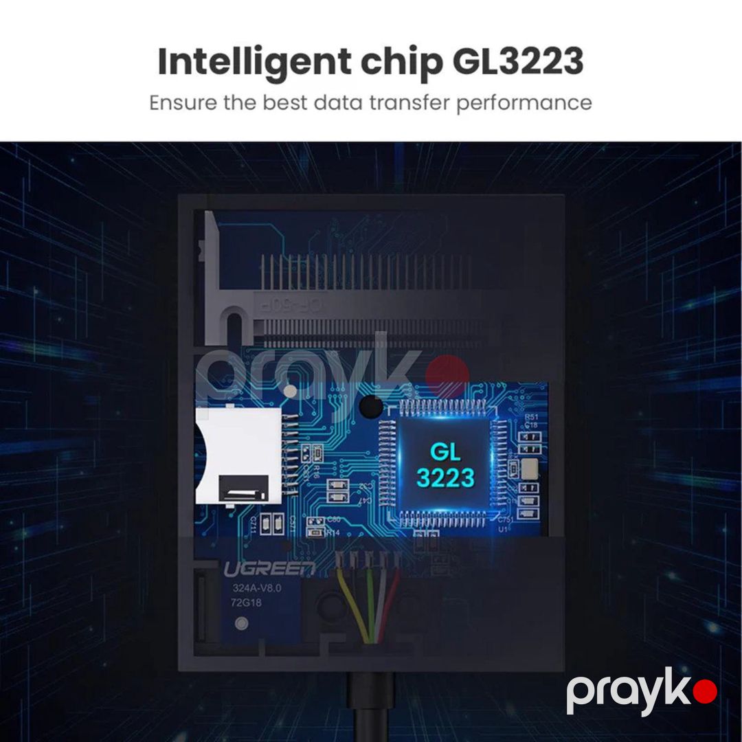 Micro SD oxuyucu "Ugreen USB 3.0 All-in-One SD Card Reader 50cm" — Periferik cihazlar, Bakı (4)