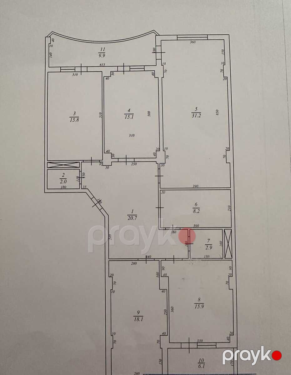 Satılır 4 otaqlı yeni tikili 155 m² — Mənzil, Bakı (6)