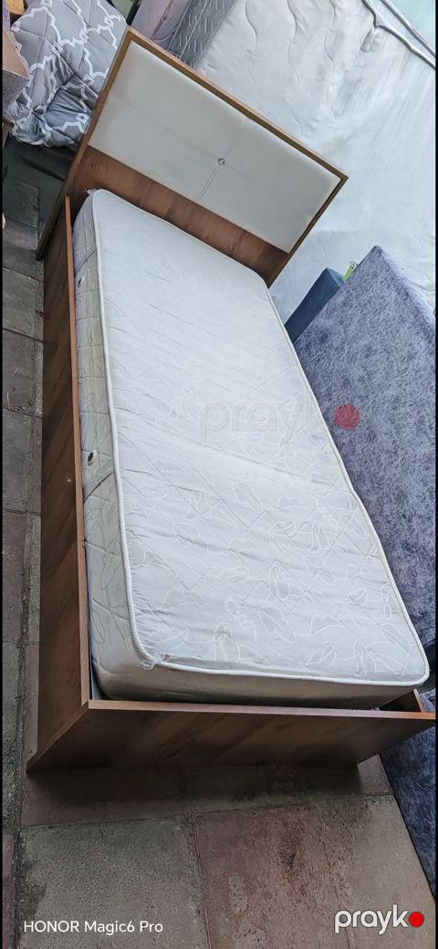 Tək nəfərlik çarpayı + döşək dəsti - Ölçü: 90×200 sm (2/90 qeyd — Bakı