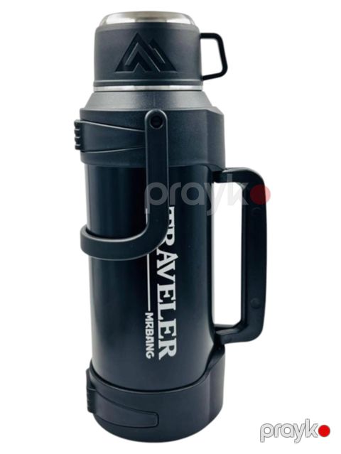 Termos İL-4546, paslanmauan polad, qara, 4 l — Bakı