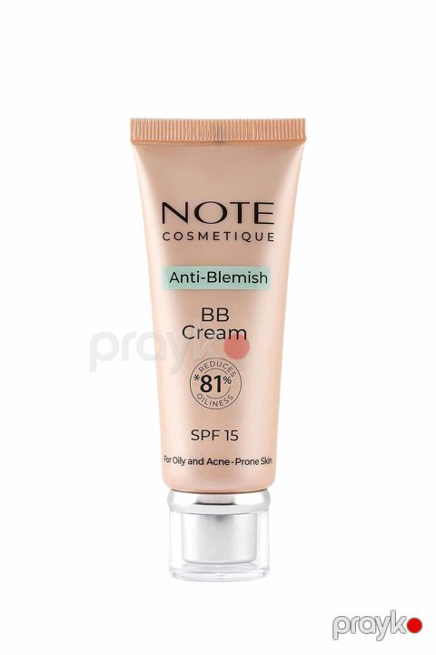 BB krem Note Cosmetics Anti-Blemish SPF15, 02 Light Beige, 30 ml — Bakı