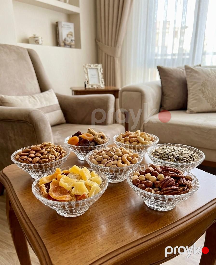 Çərəzlər üçün qab dəsti NT55, şüşə, 13 sm, 6 əd — Mallar, Bakı (2)