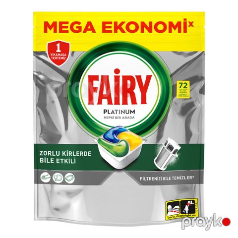 Qabyuyan maşın üçün kapsullar Fairy Platinum Lemon, 72 əd — Bakı