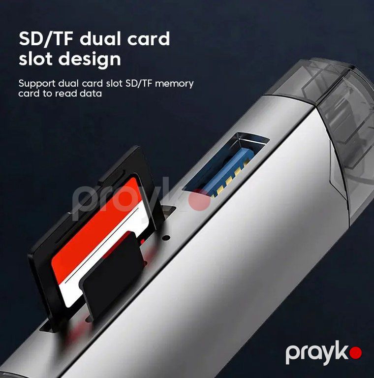 USB kart oxuyucu "6in1 USB Typec — Periferik cihazlar, Bakı (4)
