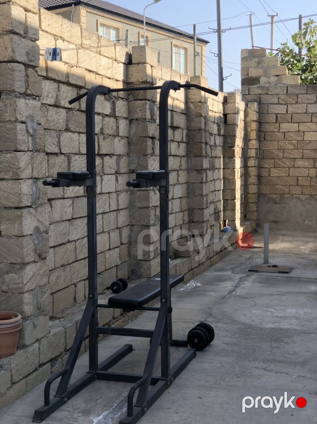 Çoxfunksiyalı trenajor – turnik, dip bar və press üçün stansiya - Üst — Digər simulyatorlar, Pirəkəşkül (4)