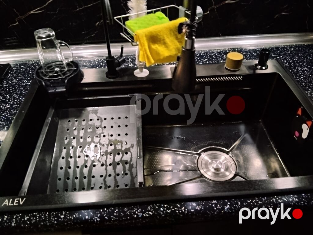 Mətbəx üçün quraşdırılan qaz plitəsi və çoxfunksiyalı mətbəx çanağı — Mətbəx lavabolarında, Bakı (2)