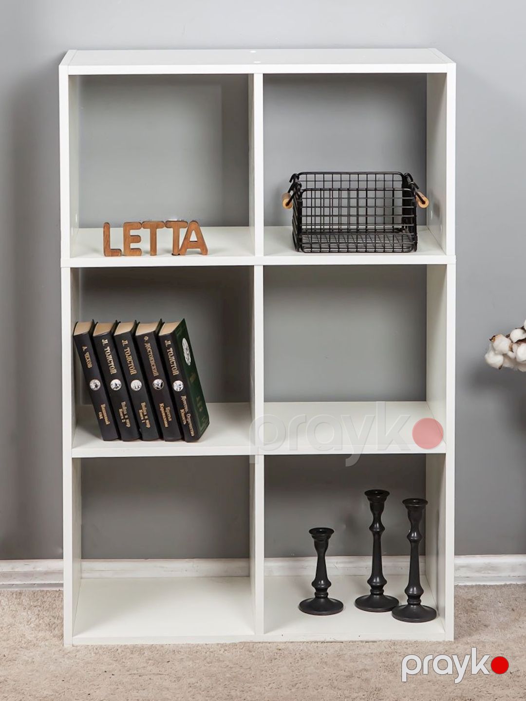 Stellaj Letta Large White, 108х33х72 sm, Ldsp, ağ — Mallar, Bakı (3)