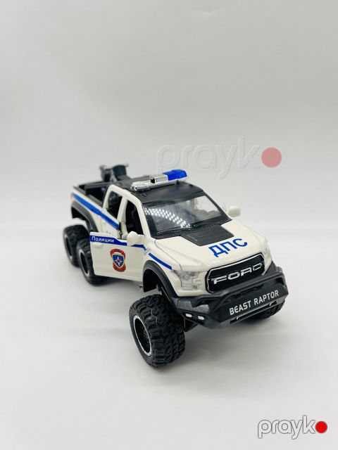 Oyuncaq maşın Ford Raptor Beast 6x6, metal, ağ — Bakı