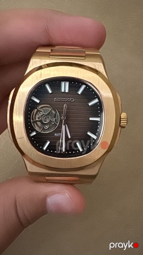 Seiko avtomatik qol saatı - Korpus və bilərzik: qızılı tonlu — Bakı
