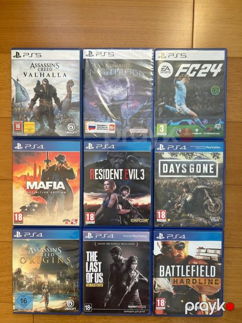 PS4/PS5 oyun diskləri — Bakı