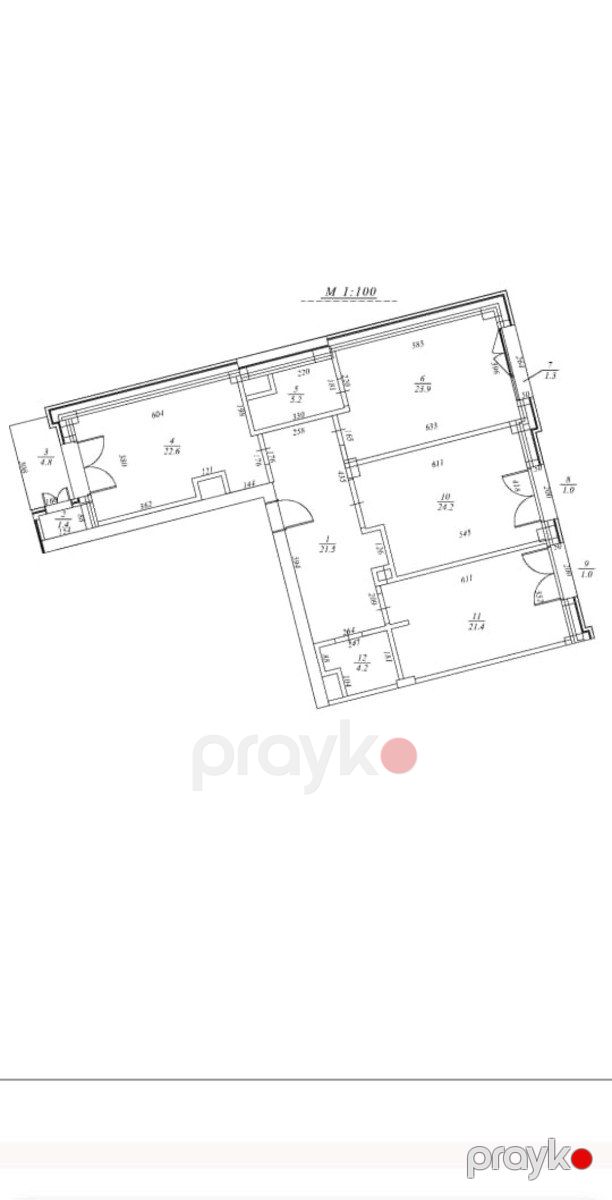 Satılır 3 otaqlı yeni tikili 130 m² — Mənzil, Bakı (2)