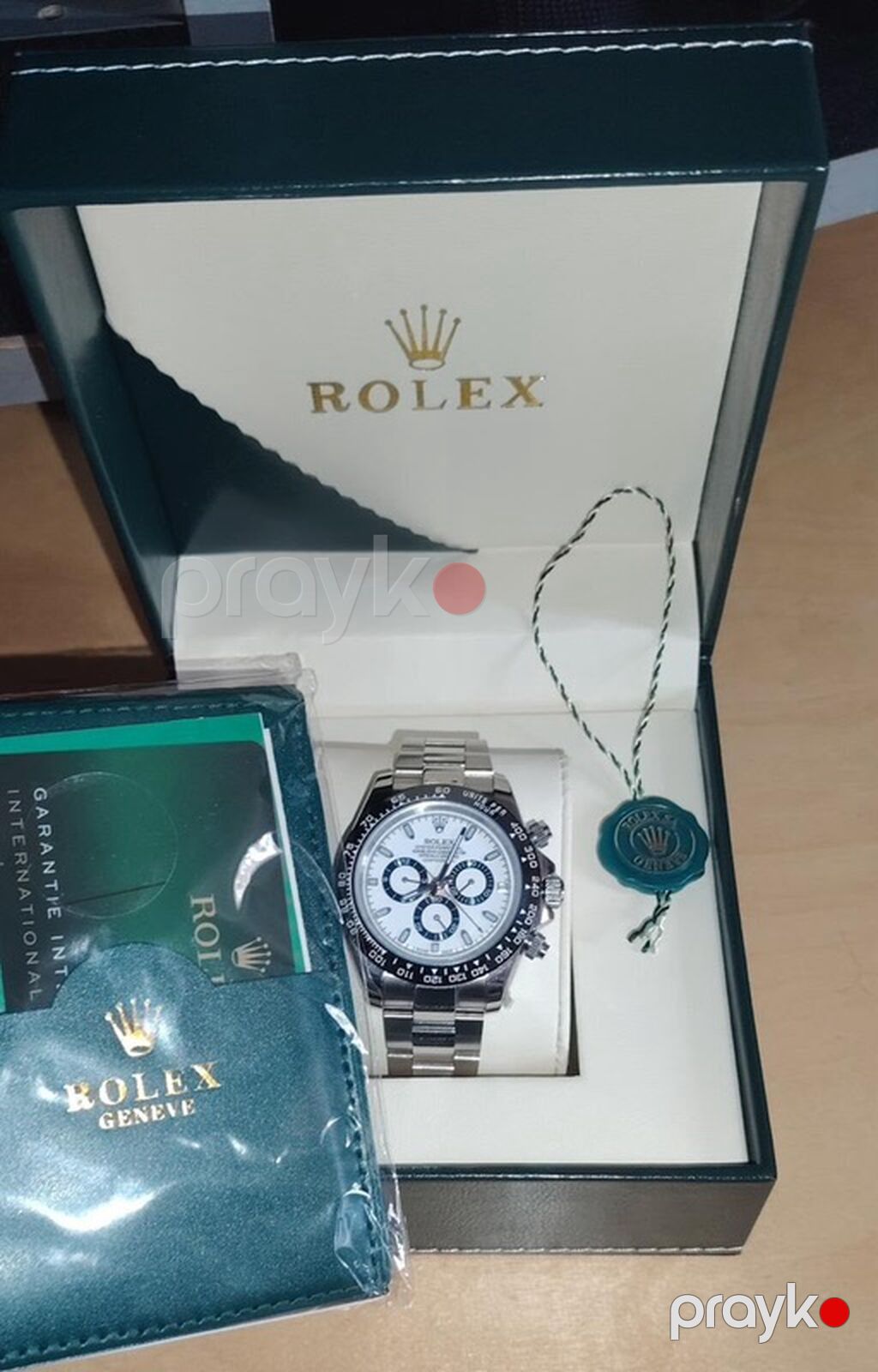 Rolex Cosmograph Daytona (ağ siferblat, qara bezel). Barter yada — Qol saatları, Bakı (2)