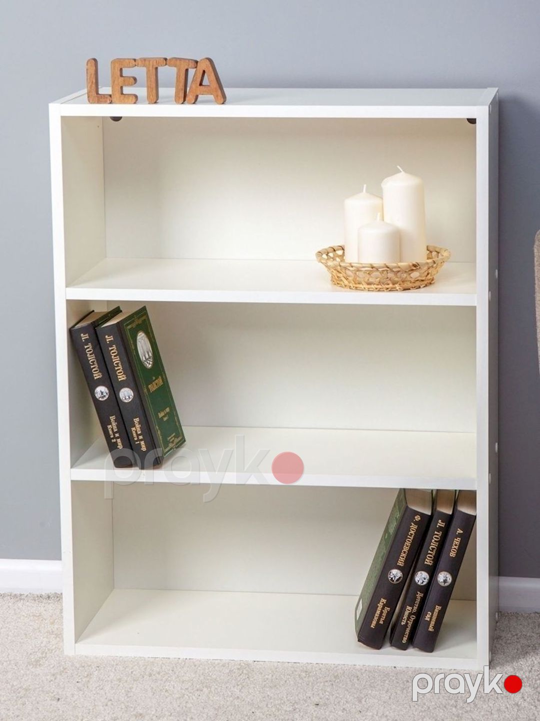 Stellaj Letta Ultra, ağ, Ldsp, 78x60x24 sm — Mallar, Bakı (3)