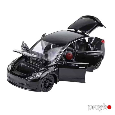 Təkərli oyuncaq Dəmir Maşın (353-25), real görünüşlü Tesla Model Y dizaynı, metaldan, möhkəm və dayanıqlı, ön və arxa qapılar, baqaj və kapot açılır, təkərləri hərəkətlidir, 3+ yaş - DM353-25 — Bakı