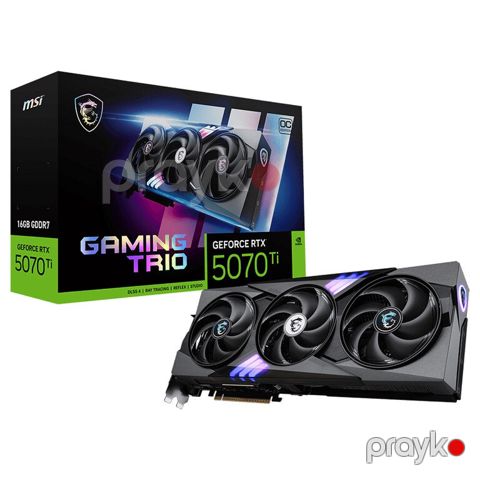Video kart "MSI Gaming Trio OC Plus 3X GeForce RTX 5070Ti 16GB” — Bakı