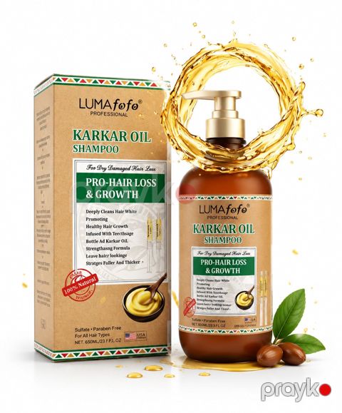 Saçlar üçün şampun LumaFofo Karkar Oil, 850 ml — Bakı