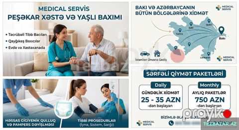 Xəstə və Yaşlılara Qulluq (Gündəlik və Aylıq) — Bakı