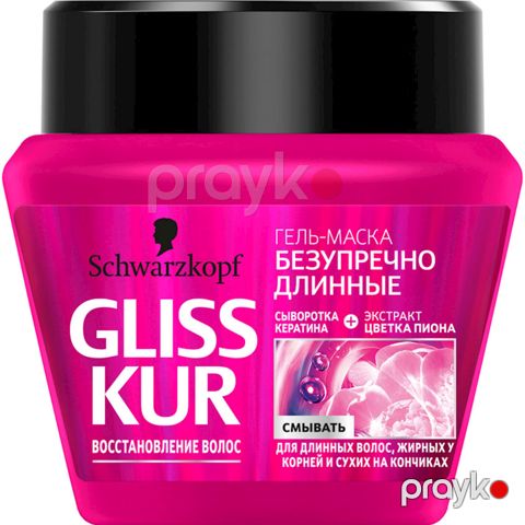 Saç üçün gel-maska Schwarzkopf Gliss Kur Saçların bərpası 300 ml — Bakı