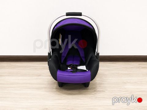 Avtomobil kreslosu 12137, 0+, bənövşəyi/qara, avtomobil təhlükəsizlik kəmərləri — Bakı