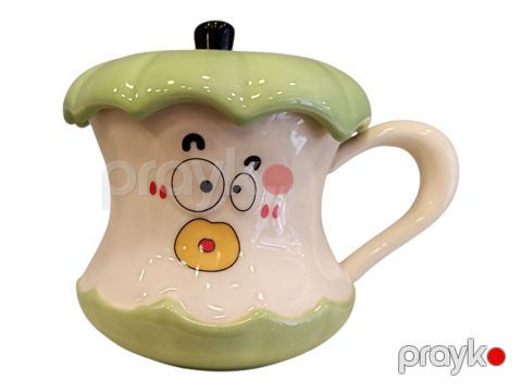 Fincan KPB-3026001428, keramika, bej/yaşıl, 180 ml — Bakı