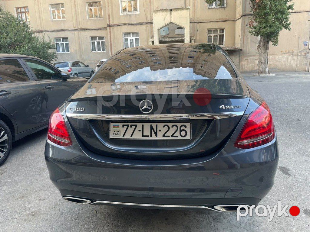 Mercedes C 300 4MATIC, 2.0 L, 2016 il, 177 028 km — Avtomobillər, Bakı (4)